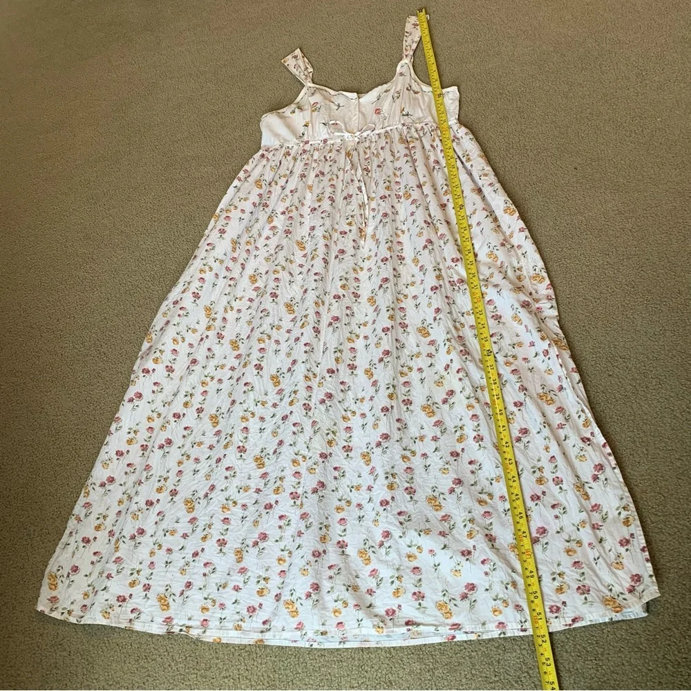 Vintage Victoria’s Secret Country Floral Boho Dress Prairie Gown Cottage Medium - Picture 12 of 16